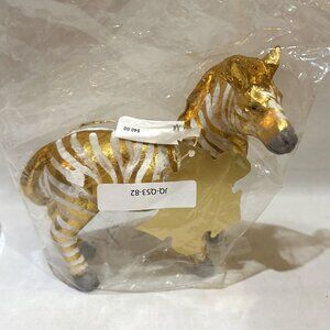 Christian Lacroix for Neiman Marcus Zebra Holiday Christmas Ornament Gold New